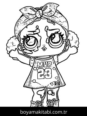 LOL Surprise boyama sayfası – sanatsal çalışma, çocuklar için