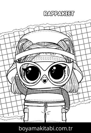 LOL Surprise boyama sayfası – eğlenceli etkinlik, el becerilerini geliştirir