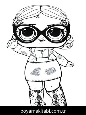 LOL Surprise boyama sayfası – el becerilerini geliştirir, boyama çalışması
