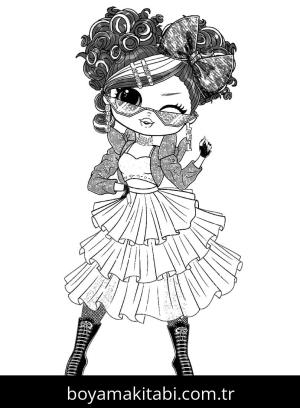 LOL Surprise boyama sayfası – sanatsal çalışma, çocuklar için