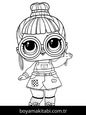 LOL Surprise boyama sayfası – kolay boyama, eğitici aktivite