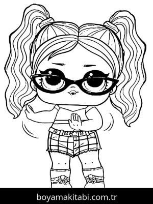LOL Surprise boyama sayfası – el becerilerini geliştirir, boyama çalışması