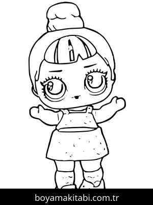 LOL Surprise boyama sayfası – el becerilerini geliştirir, boyama çalışması