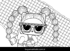 LOL Surprise boyama sayfası – çocuklar için, çizgi film temalı