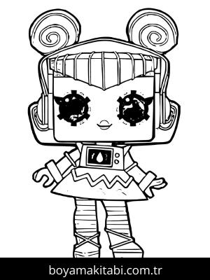 LOL Surprise boyama sayfası – çocuklar için, çizgi film temalı