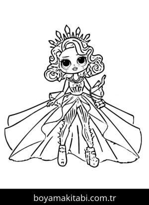 LOL Surprise boyama sayfası – çocuklar için, çizgi film temalı