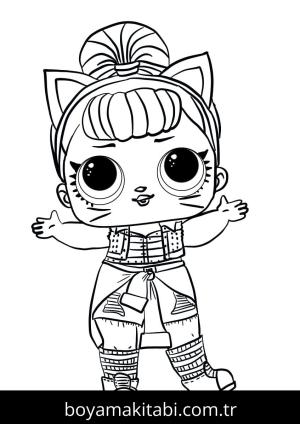 LOL Surprise boyama sayfası – el becerilerini geliştirir, boyama çalışması