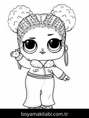 LOL Surprise boyama sayfası – el becerilerini geliştirir, boyama çalışması