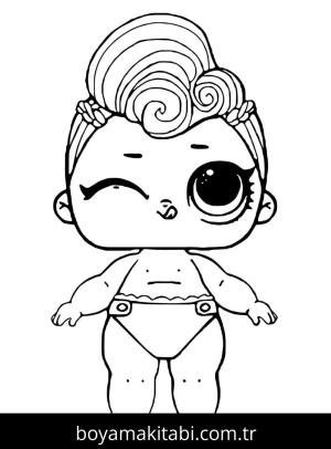 LOL Surprise boyama sayfası – PDF indir, sevimli karakter