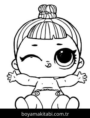 LOL Surprise boyama sayfası – PDF indir, sevimli karakter