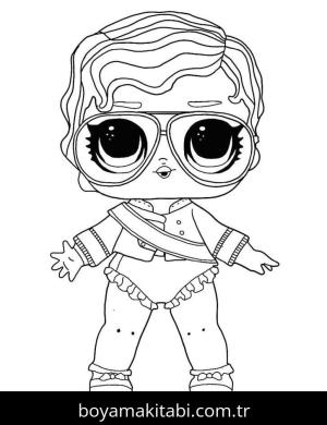 LOL Surprise boyama sayfası – eğlenceli etkinlik, el becerilerini geliştirir