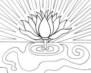 Lotus boyama sayfası,  coloring page, İnanılmaz Lotus, 