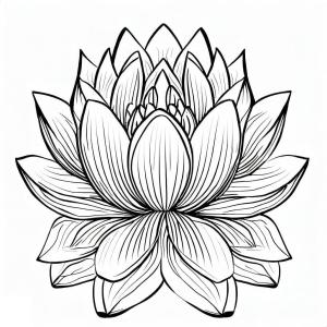 Lotus boyama sayfası,  coloring page, Ücretsiz Lotus, 