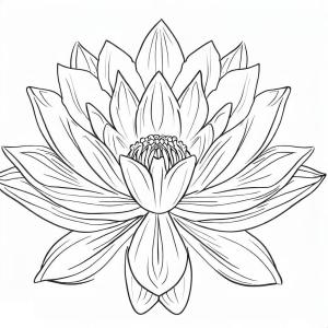 Lotus boyama sayfası,  coloring page, Çok Güzel Lotus, 