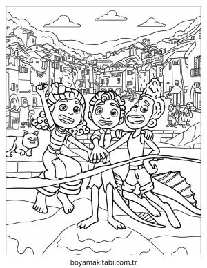 Luca boyama sayfası – boyama etkinliği, çocuk aktivitesi