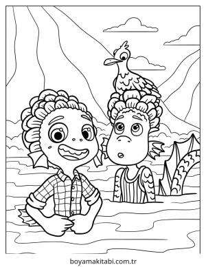 Luca boyama sayfası – yaratıcılığı geliştirir, keyifli zaman