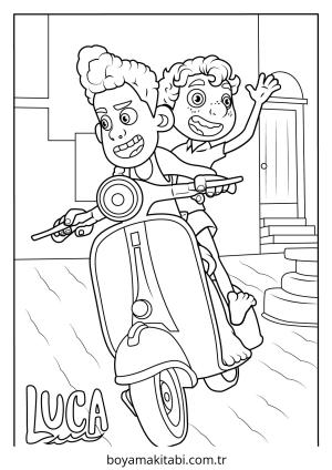 Luca boyama sayfası – basit çizim, kolay boyama