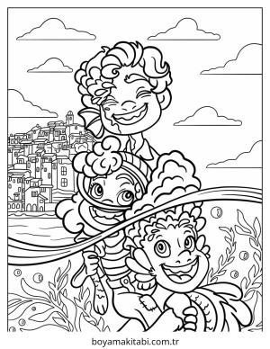 Luca boyama sayfası – renkli çizimler, okul öncesi