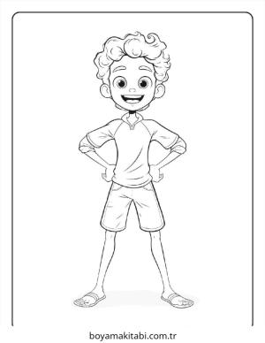 Luca boyama sayfası – kolay boyama, eğitici aktivite