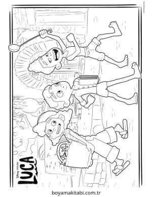 Luca boyama sayfası – evde etkinlik, ücretsiz yazdır