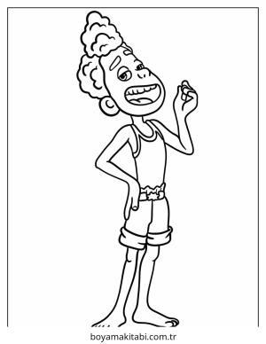 Luca boyama sayfası – boyama etkinliği, çocuk aktivitesi