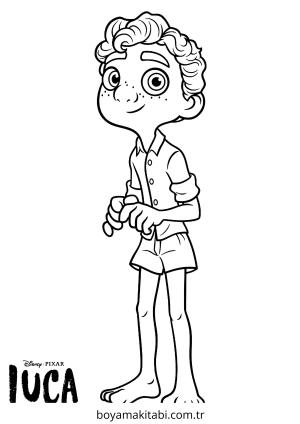 Luca boyama sayfası – PDF indir, sevimli karakter
