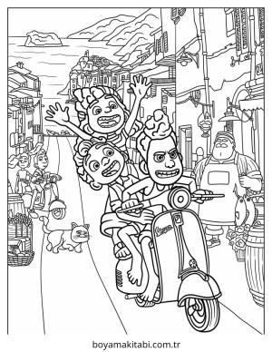 Luca boyama sayfası – boyama çalışması, yaratıcılığı geliştirir