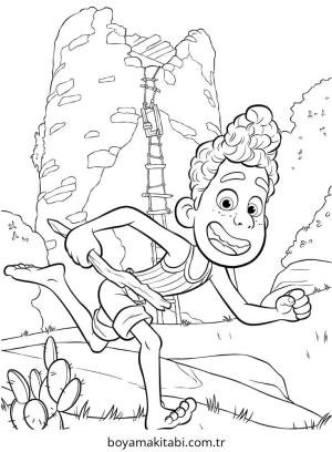 Luca boyama sayfası – kolay boyama, eğitici aktivite