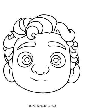 Luca boyama sayfası – sanatsal çalışma, çocuklar için