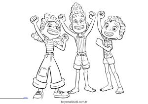 Luca boyama sayfası – basit çizim, kolay boyama