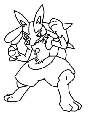 Lucario boyama sayfası,  coloring page, Lucario Harika, 