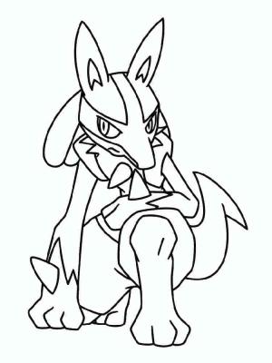 Lucario boyama sayfası,  coloring page, Inanılmaz Lucario, 