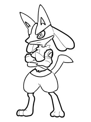 Lucario boyama sayfası,  coloring page, Harika Lucario, 