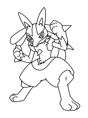 Lucario boyama sayfası,  coloring page, Lucario’yu Yazdır, 