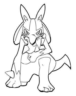 Lucario boyama sayfası,  coloring page, Basmak Için Lucario, 