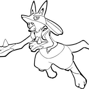 Lucario boyama sayfası,  coloring page, çocuklar Için Lucario, 