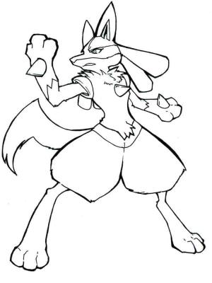 Lucario boyama sayfası,  coloring page, Lucario’nun çizimi, 