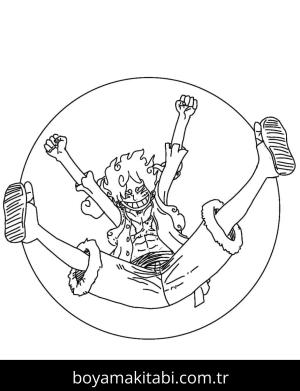 Luffy boyama sayfası – boyama çalışması, yaratıcılığı geliştirir