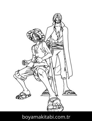 Luffy boyama sayfası – yaratıcılık, eğlenceli etkinlik