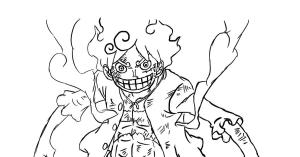 Luffy boyama sayfası,  coloring page, Luffy çiz 7, 