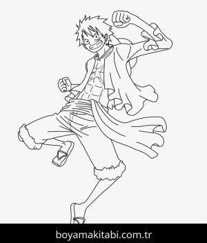 Luffy boyama sayfası – ücretsiz yazdır, boyama etkinliği