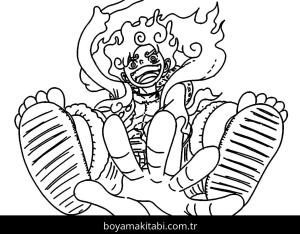 Luffy boyama sayfası – keyifli zaman, renkli çizimler