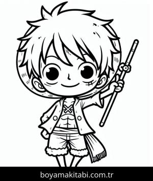 Luffy boyama sayfası – yaratıcılığı geliştirir, keyifli zaman