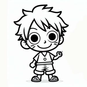 Luffy boyama sayfası,  coloring page, Luffy çizin yazdırılabilir, 