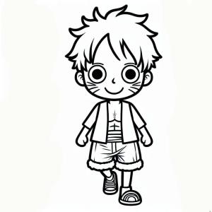 Luffy boyama sayfası,  coloring page, Luffy ücretsiz çiz, 