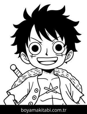 Luffy boyama sayfası – ücretsiz yazdır, boyama etkinliği