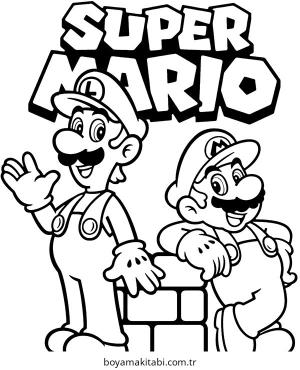 Luigi boyama sayfası – boyama etkinliği, çocuk aktivitesi