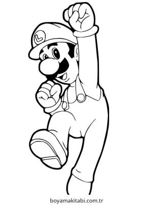 Luigi boyama sayfası – evde etkinlik, ücretsiz yazdır