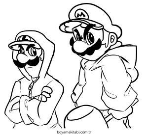 Luigi boyama sayfası – yaratıcılığı geliştirir, keyifli zaman