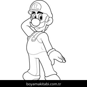 Luigi boyama sayfası – keyifli zaman, renkli çizimler